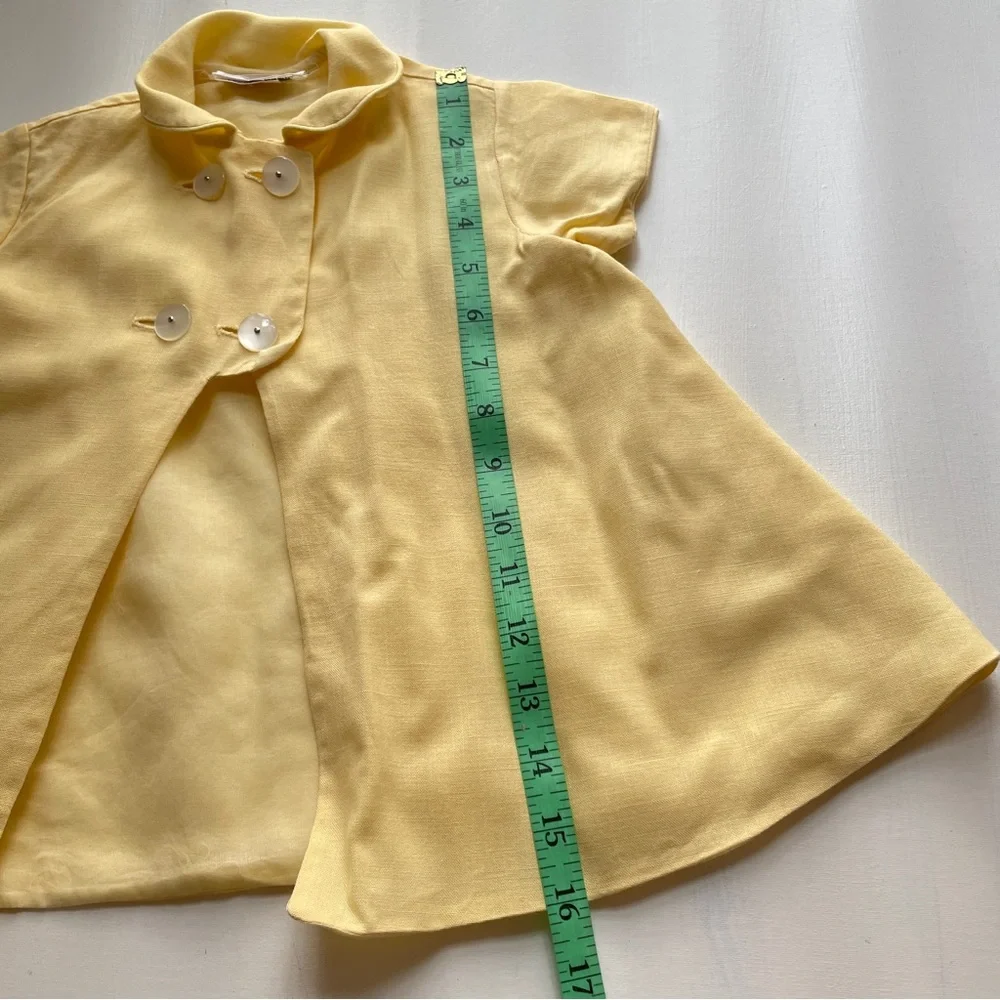 Vintage Youngland Baby Girl Swing Coat Jacket Yellow Heirloom Sz 12-18 Months